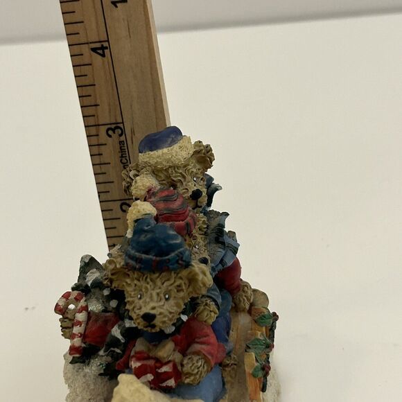 Boyds Bears And Friends Sledding Down Hill 3” Figurine No Box - Picture 6 of 6